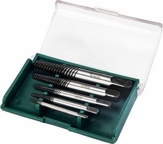 OEM St09704sj Juego De 5 Extractores De Rosca Fina, 2 Mm / 3 Mm / 4 Mm / 6,5 Mm / 7 Mm, En Estuche De Almacenamiento