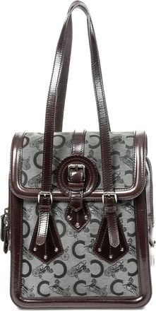 Celine logo-pattern tote bag - women - Fabric - One Size - Grey