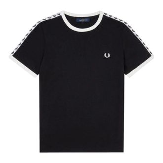 Fred Perry Hombre, Camisetas, Negro, Talla: XS