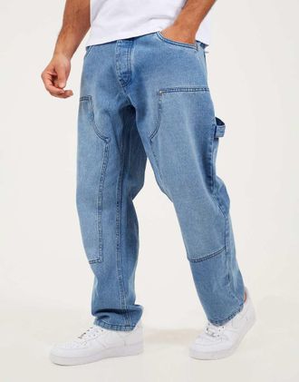 Brave Soul Jeans ampi azzurri-Blu