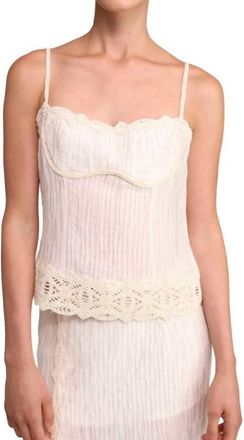 Sabina Musáyev Yvonne Top In Ivory