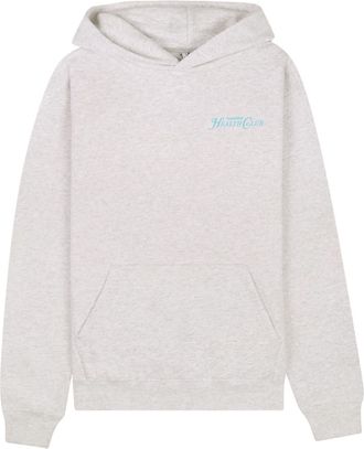 Sporty & Rich Rizzoli logo-print hoodie - unisex - Polyester/Cotton - S - Grey