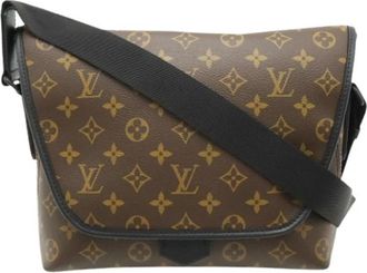 Louis Vuitton Pre-owned Monogram Macassar Messenger Bag - Heren - Vintage Schoudertas - Bruin - ONE Size - Vintage