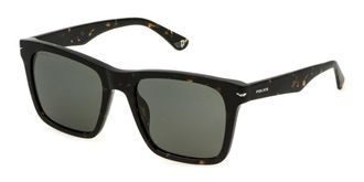 Police SPLN35 CHAMP 9 Polarized 714P Mens Sunglasses Tortoiseshell Size 55