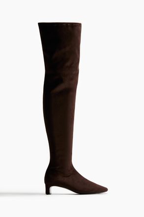 H&M Overknee-Stiefel - Dunkelbraun
