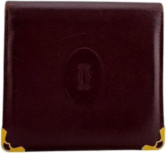 Cartier Pre-owned Vintage Wallet (bi-fold) - unisex - Vintage Accessoires - Rood - ONE Size - Vintage