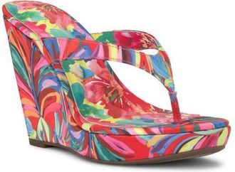 Jessica Simpson Jyseta Platform Wedge Flip Flop in Multi 01 at Nordstrom, Size 6.5