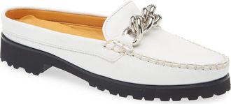 Robert Zur Canale Bit Loafer Mule in White at Nordstrom, Size 10.5
