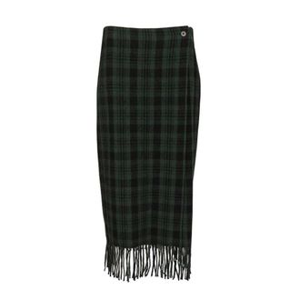 Polo Ralph Lauren Wool Skirt - female - Polo Ralph Lauren - Midi Skirts - Green - S - Skirts