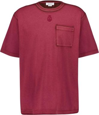 Alexander McQueen Skull Geborduurd Roest T-Shirt - Heren - T-shirts - Bruin - L - Katoen - Tops