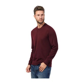 A|X Armani Exchange Classic Crewneck Jumper Red Wine