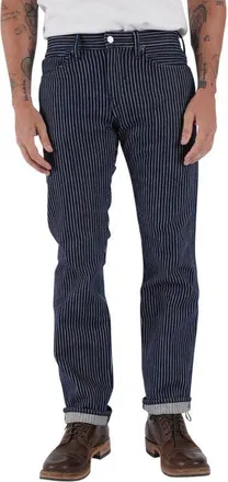 HIROSHI KATO The Hammer Straight Leg 14-Ounce Stretch Selvedge Jeans in Rinse at Nordstrom, Size 31