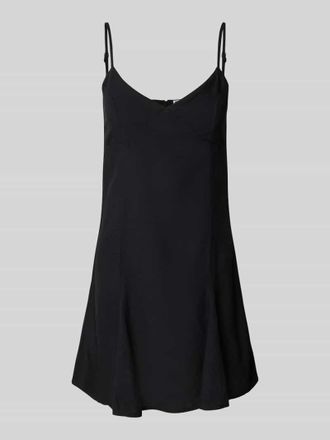 Review Ausgestelltes Minikleid Leinen-Anteil in Black, Gr&ouml;&szlig;e XS