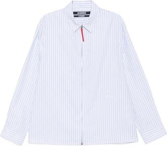 Jacquemus Gestreepte blouse - Heren - Casual Overhemden - Blauw - M - Overhemden