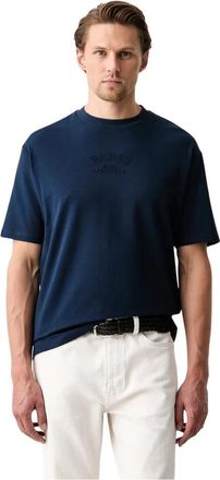 Karl Lagerfeld T-shirt - Heren - T-shirts - Blauw - 2XL - Katoen - Tops