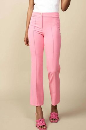 Current Air Aubrey Stretch Straight Leg Pants In Pink