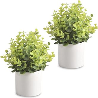 OEM Mini Planta Artificial En Maceta, Planta Artificial De Pl&aacute;stico Con Maceta Para Decoraci&oacute;n Del Hogar Y La Oficina