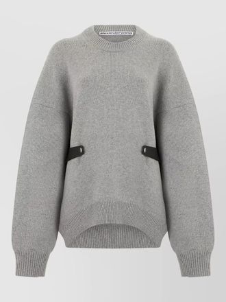 Alexander Wang wool blend sweater belt detail
