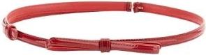 Plan C Leren Riem met Strik - Dames - Riemen - Rood - ONE Size - Leer - Accessoires