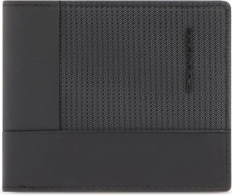 Piquadro Pu 3891W145Rn Portemonnee - Heren - Portefeuilles - Zwart - ONE Size - Leer - Accessoires