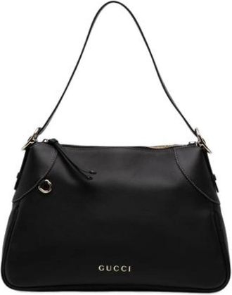 Gucci Pre-owned Vintage Schoudertas - Dames - Vintage Schoudertas - Zwart - ONE Size - Leer - Vintage