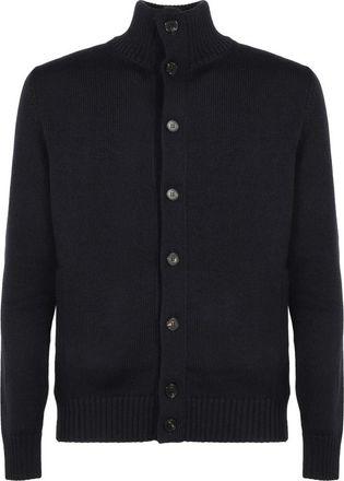Slowear Cardigan in wol - Heren - Vesten - Blauw - XL - Wol - Truien & Vesten