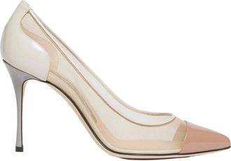 Sergio Rossi Pumps - Dames - Pumps - Beige - 38 1/2 EU - Schoenen