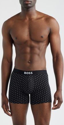 BOSS Assorted 3-Pack Stretch Cotton Boxer Briefs in Open Bge at Nordstrom, Size X-Large