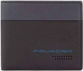 Piquadro Portemonnee Grijs Zwart