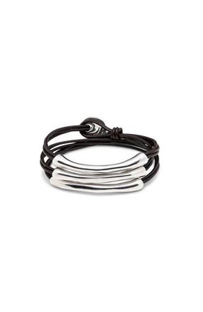 UNOde50 Trine Link Bracelet in Silver at Nordstrom, Size Medium