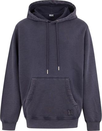 Diesel Hoodie - Heren - Sweatshirts & Hoodies - Paars - Maat: 2XL Katoen