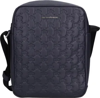 Harmont & Blaine Tassen, Heren, Blauw, ONE Size, Leer, Leren Tas