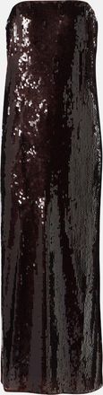 Staud Casey sequined maxi dress