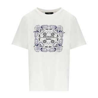 Max Mara T-Shirts, female, White, Size: S West T-shirt