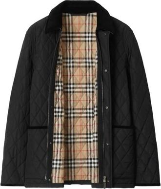 Burberry Navy Blue Quilted Jacket Size M