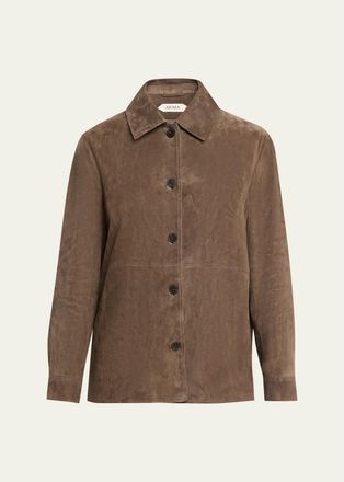Arma Vicky Lamb Suede Shirt Jacket