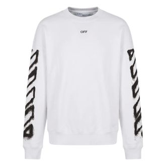 Off-white Heren, Sweatshirts & Hoodies, Wit, Maat: 2XL Katoen