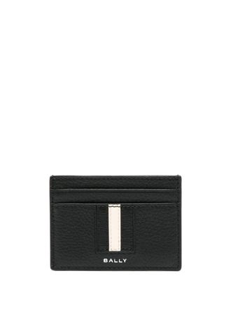 Bally logo-print leather cardholder - Black