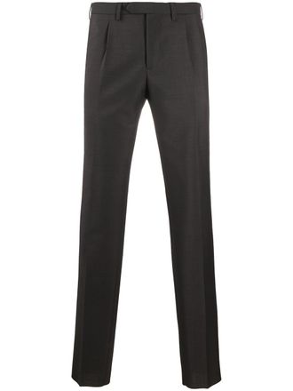 Dell'Oglio tapered-leg tailored trousers - Brown