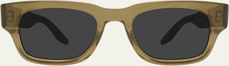 Barton Perreira Dondi 50.5mm Rectangular Acetate Sunglasses