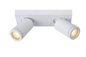Lucide Plafoniera Lucide Taylor Bianca 2xgu10 5w Dimmer Ip44