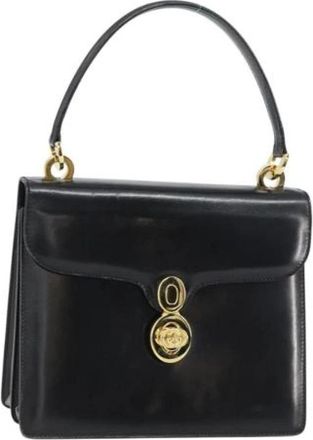 Gucci Pre-owned Vintage Leren Handtas - Dames - Vintage Handtas - Zwart - ONE Size - Leer - Vintage