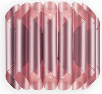 Linea Zero Aplique De Pared En Metal Rosa 32 X 16 X 30h