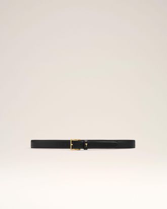 Ami Black Cowhide Leather Paris Paris 25 MM Belt Black - 105 - Unisex