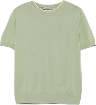 Canali T-shirt in maglia fine - Verde