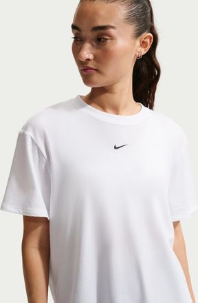 Nike Womens One Relaxed Dri-FIT Short-Sleeve Top in White | FN2814-101