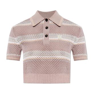 Amiri Polo Shirts, female, Pink, Size: S Polo With Logo