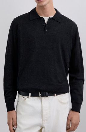 Scalpers Icon Farrel Polo Tricot in Darkgrey at Nordstrom, Size Xx-Large Eu