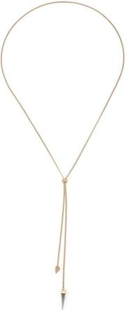 AllSaints Spike Lariat Necklace in Shiny Gold at Nordstrom