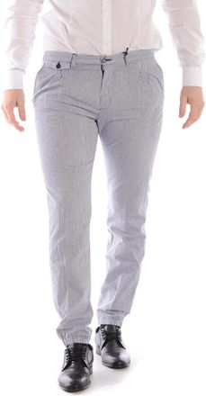 Daniele Alessandrini Jeans - Heren - Slim Fit Broeken - Blauw - L - Katoen - Broeken